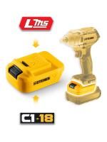 STEHER 20 В, адаптер для АКБ LMS под инструмент V1, (LMS-V1)