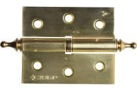 Карточная петля ЗУБР 75х63х2.5 мм разъемная левая цвет матовая латунь SB 2 шт 37605-075-3L