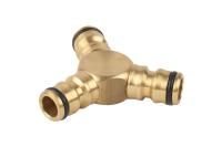 Штуцерный тройник RACO Profi (соединитель - соединитель - соединитель) из латуни 4246-55028B