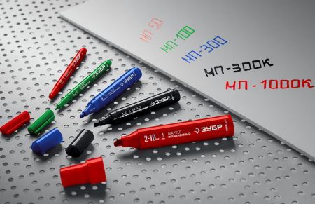 ЗУБР МП-50 зеленый, 0.5 мм перманентный маркер (06321-4)