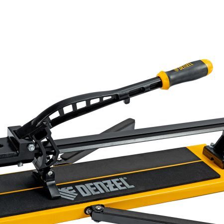 Плиткорез рельсовый 600х16мм, каретка на подш., стальная станина, усил. рукоятка-пенал Denzel