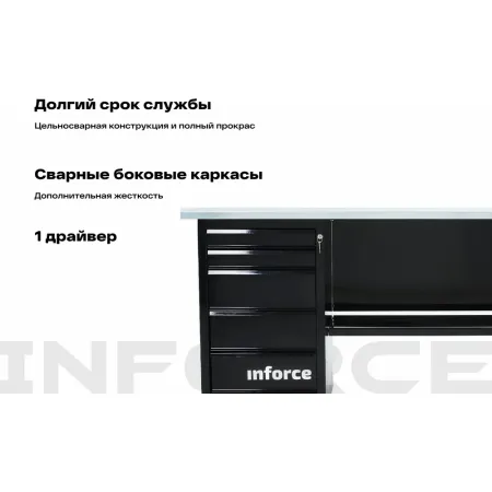 Верстак Inforce с драйвером 1600х686х845