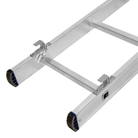 Лестница, 2 х 14 ступеней, алюминиевая, двухсекционная, Сибртех