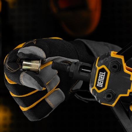 Заклепки резьбовые, стальные, оцинкованные, М12, пластиковый кейс, 25 шт. Denzel