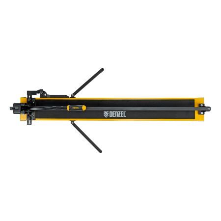 Плиткорез рельсовый 1200х16мм, каретка на подш., стальная станина, усил. рукоятка-пенал Denzel