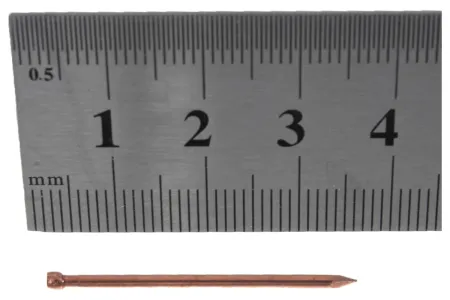 Финишные гвозди ЗУБР Профессионал омедненные 35 х 1.6 мм 5 кг. ( 9200 шт.) 305350-16-35