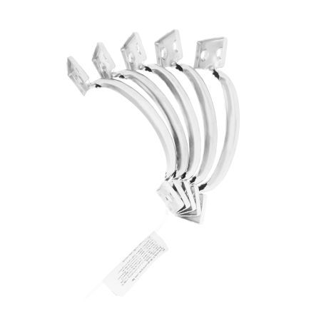 Ручка-скоба РС-90 цельнотянутая, цинк, 5 шт, (Металлист)