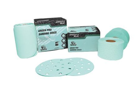 SANDWOX GREEN ALO диск на бумажной основе, оксид алюминия Ø150мм, липучка 15 отв.