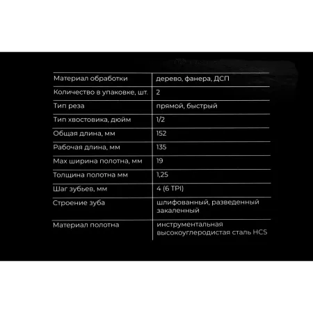 Пилки для сабельной пилы Gigant G-11082010