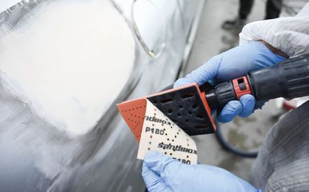 SANDWOX ORANGE CERAMIC диск на бумажной основе, керамика Ø125мм, липучка 8 отв.