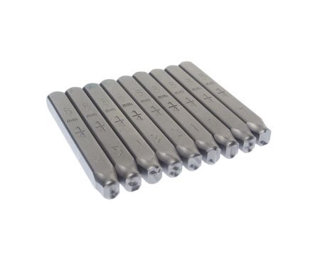 Клейма цифровые 6мм (HRC 60+-2град. DIN 1451) JTCJTC