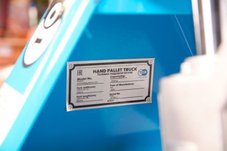 Тележка гидравлическая 2500 кг 800 мм TOR RHP(BF) (полиуретановые колеса)