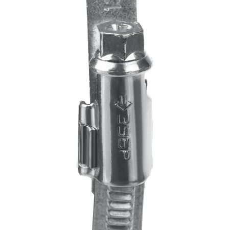 ЗУБР Х-9Н, 30 - 48 мм, накатная лента 9 мм, цинк, 50 шт, червячный хомут (37807-48)