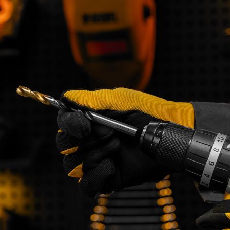 Сверло спиральное по металлу 9 x 125мм, Р6М5, Golden Tip, многогранная заточка Denzel
