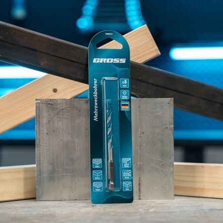 Сверло универсальное, Multipurpose PRO, 6-гр. хвостовик, 8мм Gross