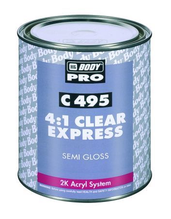 Лак Body 495 MS SEMI GLOSS 4:1 1л +  Отвердитель BODY H753 0,25л
