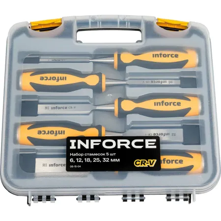 Набор стамесок Inforce 06-15-04