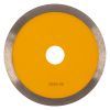 Диск алмазный отрезной 125 х 22,2 мм, сплошной, супертонкий, горячий пресс, мокрое резание Denzel
