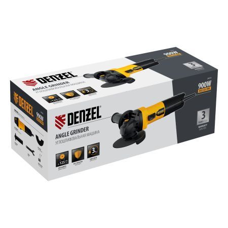Углошлифовальная машина AGL125-900, 900 Вт, 125мм, 11000 об/мин Denzel