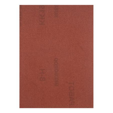 Шлифлист на тканевой основе, зернистость № 8, 240 х 170 мм, 10 шт, водостойкий, "БАЗ"