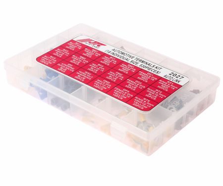 Набор клемм автомобильных изолированных 18 типоразмеров 530шт. в боксе JTCJTC