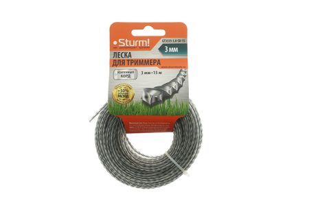 Леска для триммера Sturm! GT3535-3.0-SA-15