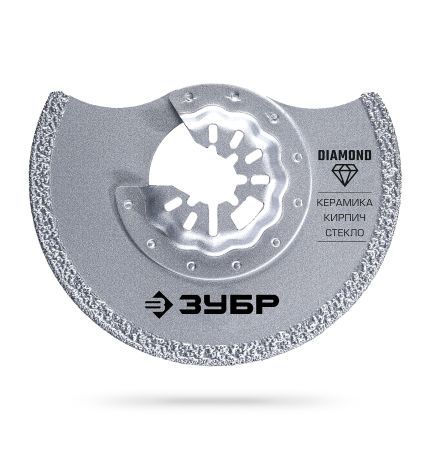 ЗУБР DIAMOND 85x2.2 мм полотно дисковое с алмазным зерном Р40: керамика, мрамор, стекло, кирпич, StarQuick (15584-85)