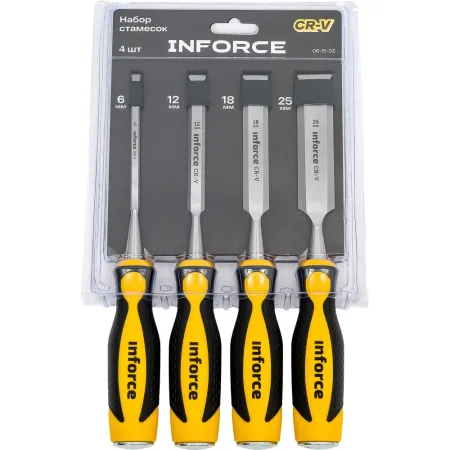 Набор стамесок Inforce 06-15-03