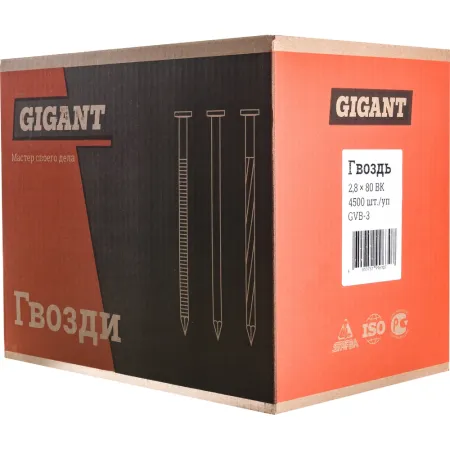 Гвоздь Gigant 2,8x80 BK 4500 шт.