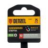 Отвертка, PZ0x75 мм, S2, 3к рукоятка Denzel