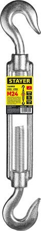 STAYER DIN 1480, М24, 1 шт, талреп крюк-крюк (30525-24)