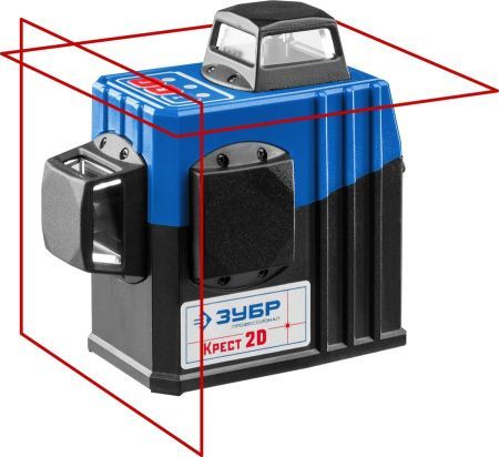 Лазерный нивелир ЗУБР КРЕСТ 2D 20-70 м 34907