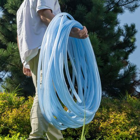 Шланг поливочный прозрачный армированный 3-х слойный, 1/2", 50 м Palisad