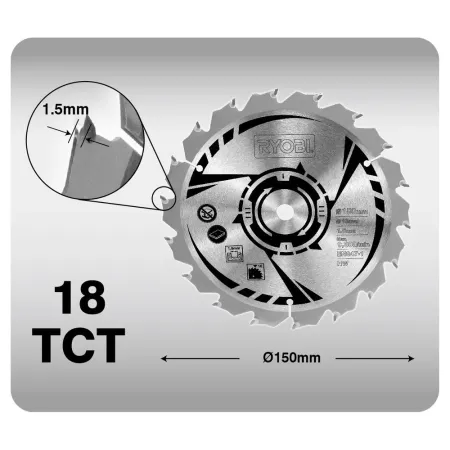 Дисковая пила ONE+ R18CSP-0 Ryobi