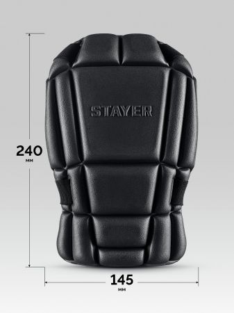 STAYER UNIVERSAL 2 в 1 вставка-наколенники защитные из ЭВА, 2 крепежных ремня (11197)