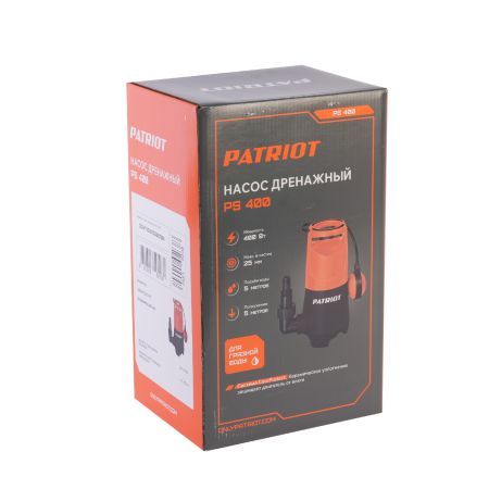 Насос дренажный PATRIOT PS 400