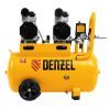 Компрессор безмасляный, малошумный DLS 1500/50, 1500 ВТ, 2x750, 50 л, 260 л/мин Denzel