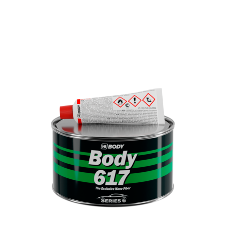 HB BODY 617 шпатлевка с укороченным стекловолокном 2K