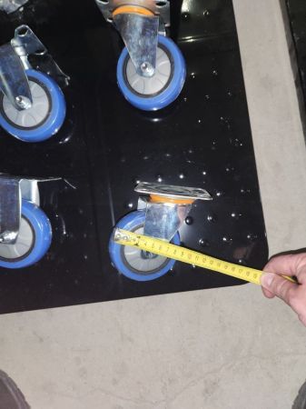 Тележка платформенная 600 кг TOR PH600 (800х500) со складной ручкой (пластиковые колеса 100 мм)