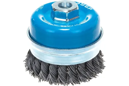 ЗУБР Ø 80 мм, проволока 0.8 мм, щетка чашечная для УШМ 35271-080 Профессионал