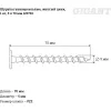 Универсальные шурупы Gigant 5,0x70, 1 кг