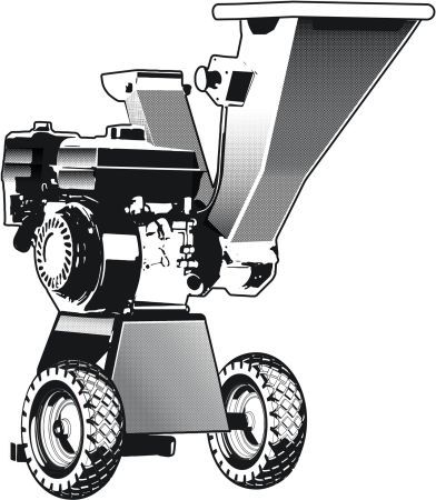 ЗУБР 50 мм, бензиновый садовый измельчитель (БИС-50)