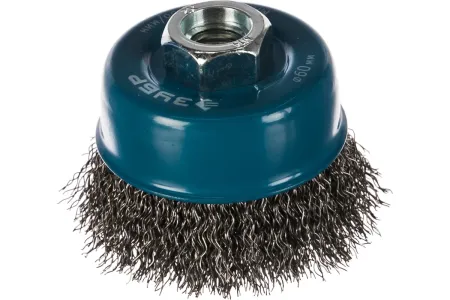 ЗУБР Ø 60 мм, проволока 0.3 мм, щетка чашечная для УШМ 35261-060 Профессионал