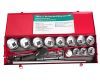 Набор головок торцевых 1" 36-65мм 6-ти гранных 16 предметов в металлическом кейсе JTCJTC