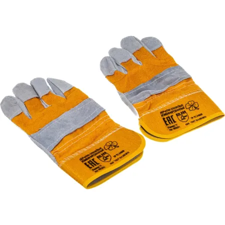 Комбинированные спилковые перчатки Gigant Ангара