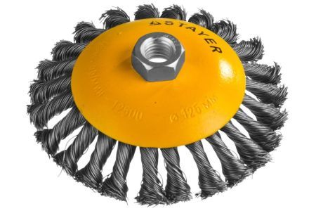 STAYER Ø 125 мм, щетка коническая для УШМ 35135-125