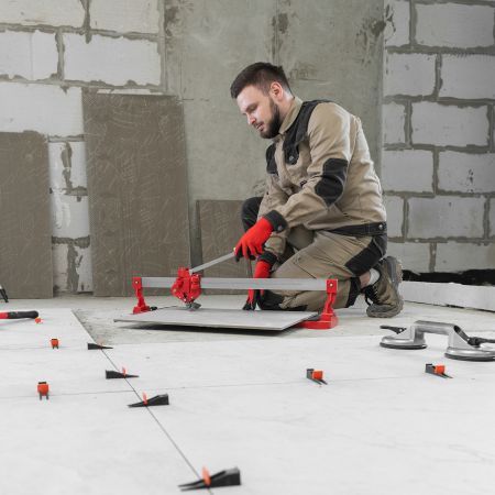 Плиткорез ручной монорельсовый 600 х 14 мм, ходовая каретка,9/4 рег. подшипников, литая станина// MTX