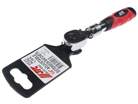 Ключ трещотка 1/4" 72 зуба 150-200мм телескопический JTCJTC