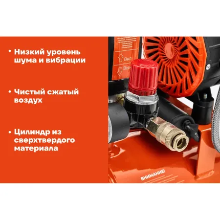 Безмасляный малошумный компрессор Gigant GSWK-8/750
