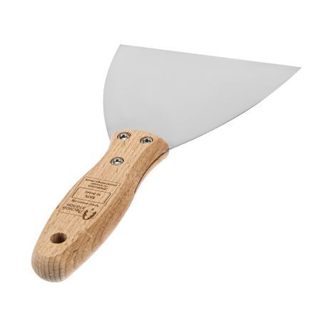 Шпательная лопатка из нержавеющей стали, 120 мм, буковая рукоятка, EFP Matrix